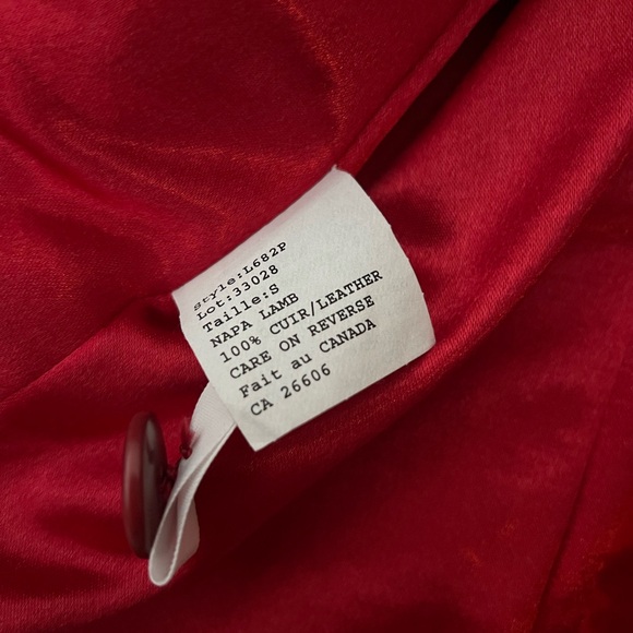 The Hide House Burgundy Red leather jacket - Picture 3 of 5